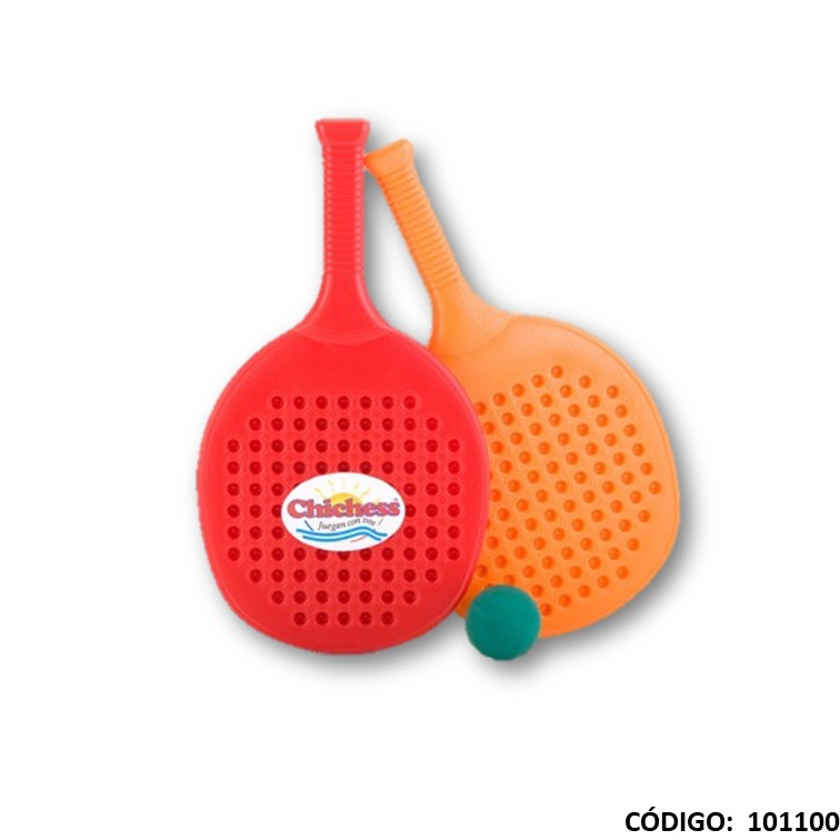 Juegos chichess paleta playa x2 + pelota 608/10