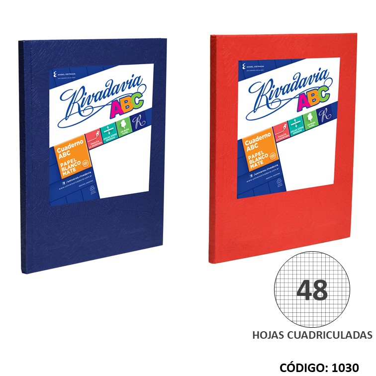 Cuaderno t/d riv. abc forr. x50h. az/ro