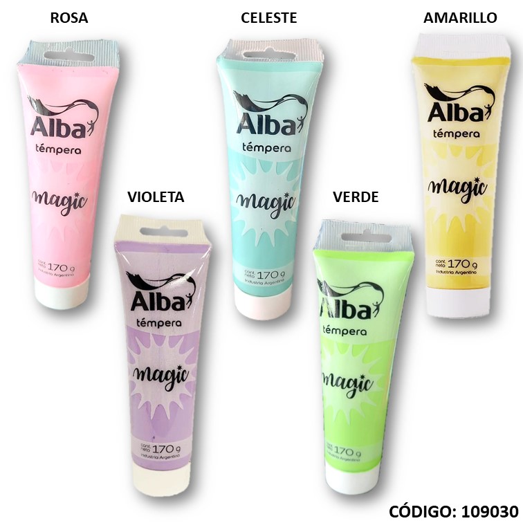 Tempera albamagic pomo 170 g pastel