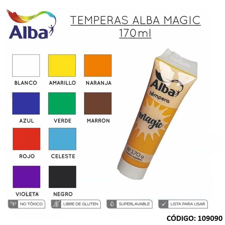 Tempera albamagic pomo 170 g color