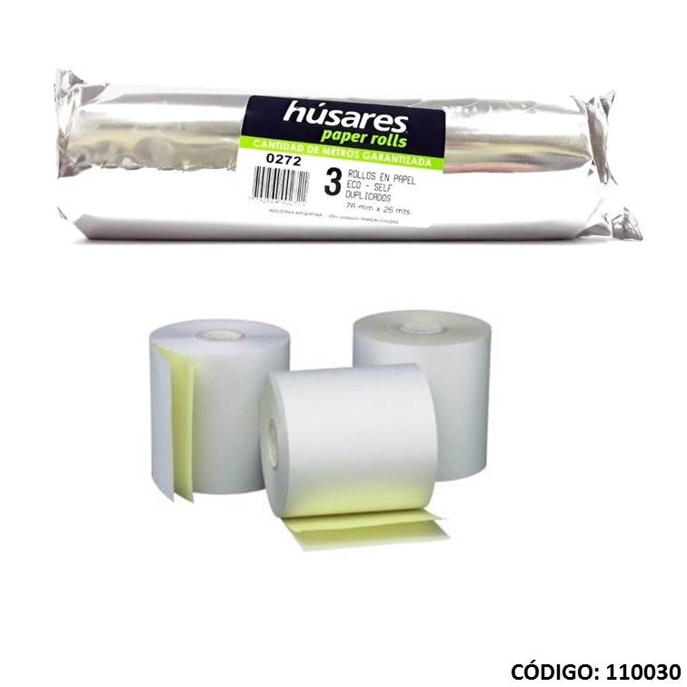 Rollos quim. dup. eco husares 76x26m