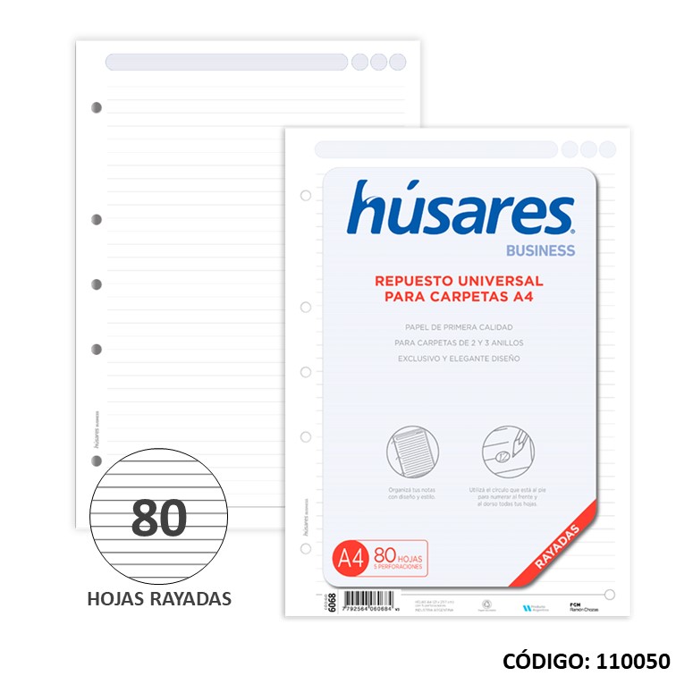 Repuesto a4 husares multiset x80h