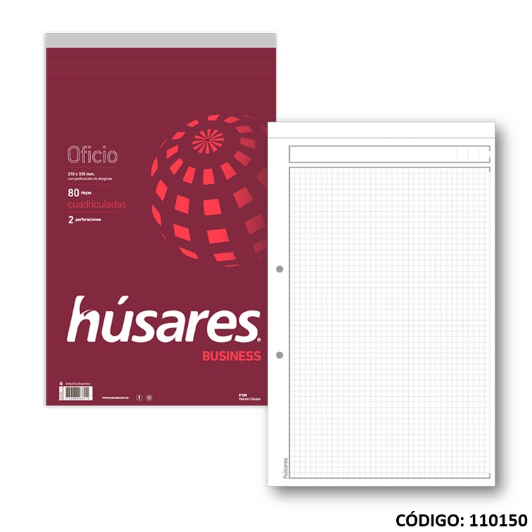 Block oficio husares x80h. 6331