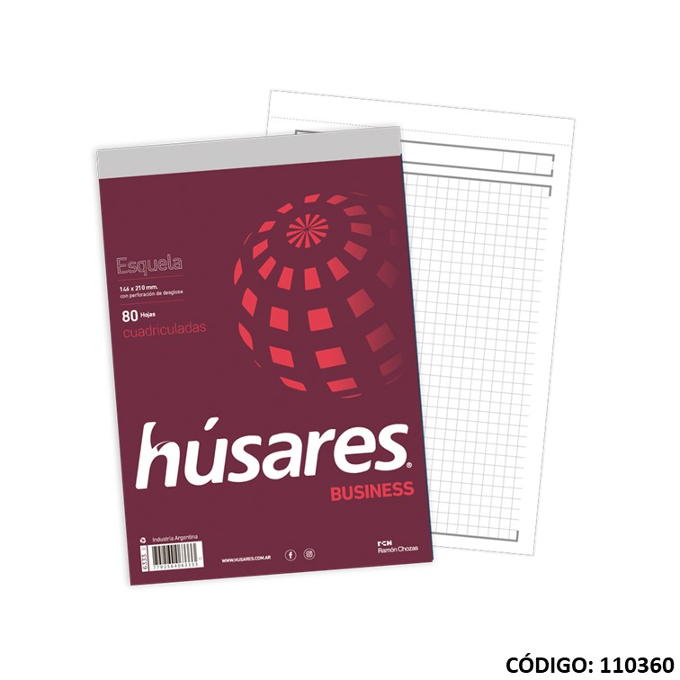 Block esquela husares x80h. 6333