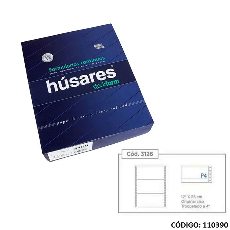 Form husares 3126 12"" x 25cm. t. p4