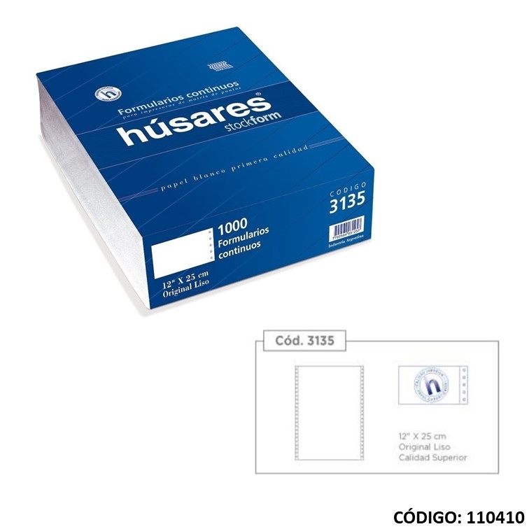 Form husares 3135 12"" x 24cm. 70 g