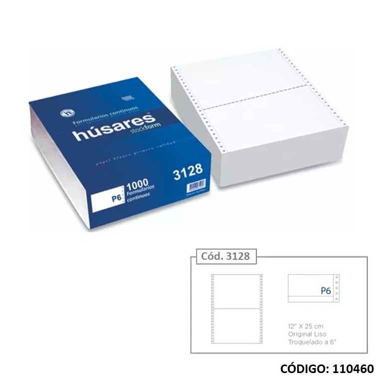 Form husares 3128 12"" x24cm. troq. p6