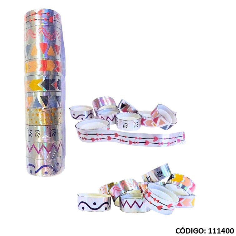 Fantasía washi tape hologramada