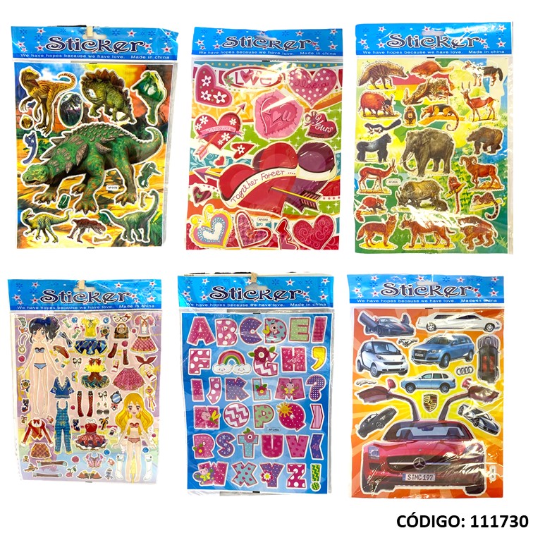 Stickers plancha 20x25 ap