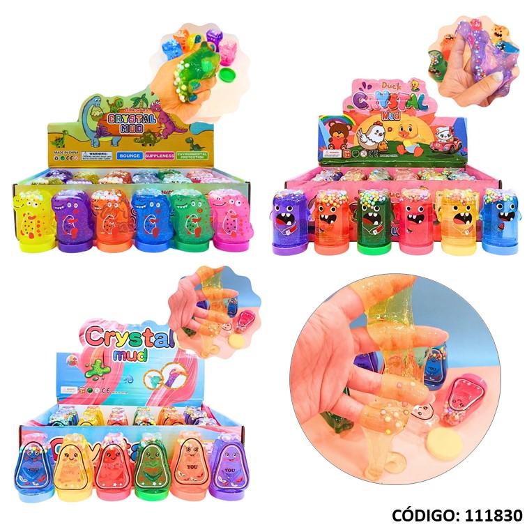 Juegos slime c/con acabado glitter y crunchy 6259/60/1/3/4