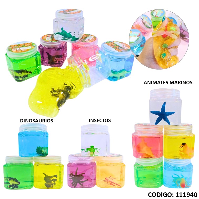 Juegos slime c/ insectos/animales 26249/50/1