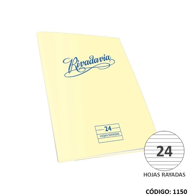 Cuaderno t/b rivadavia x24h