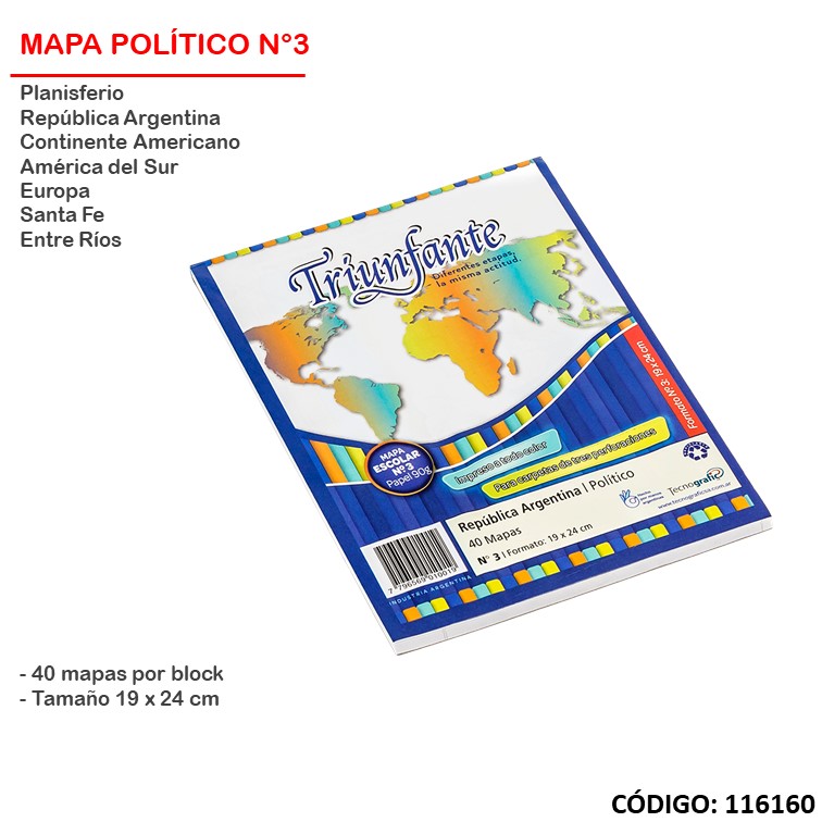 Mapas n°3 x40 triunfante/potosi