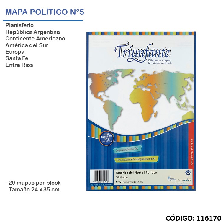 Mapas n°5 x20 triunfante/potosi