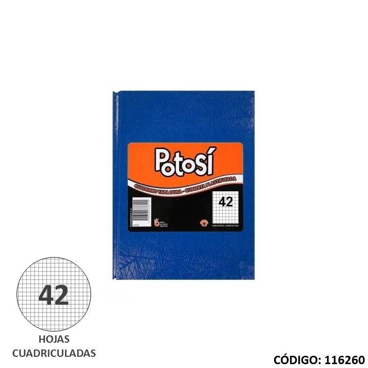 Cuaderno t/d potosi x42h. azul