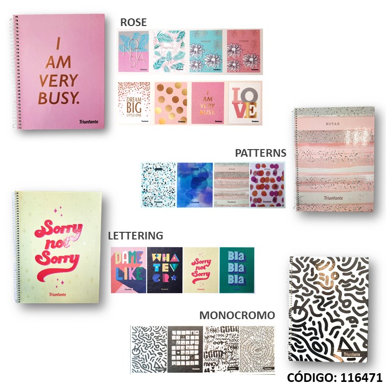Cuaderno a4 t/d triunfante fantasía 80h