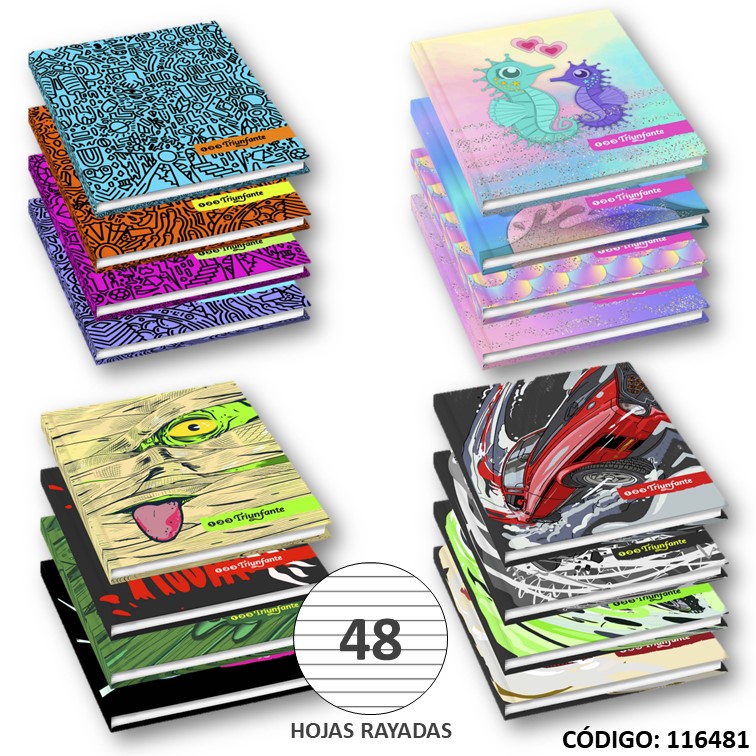 Cuaderno t/d triunf. 123 x48h. fantasia