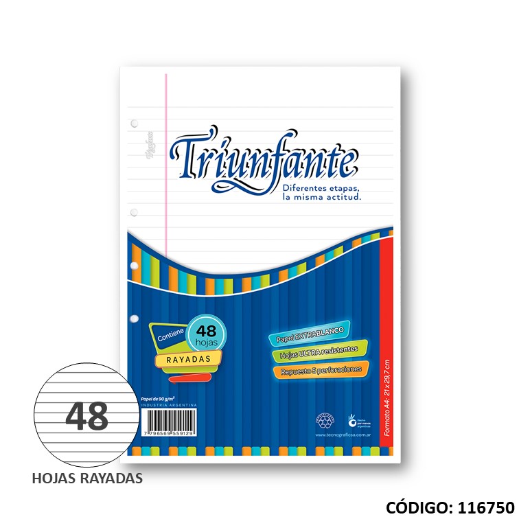 Repuesto a4 triunfante x48h