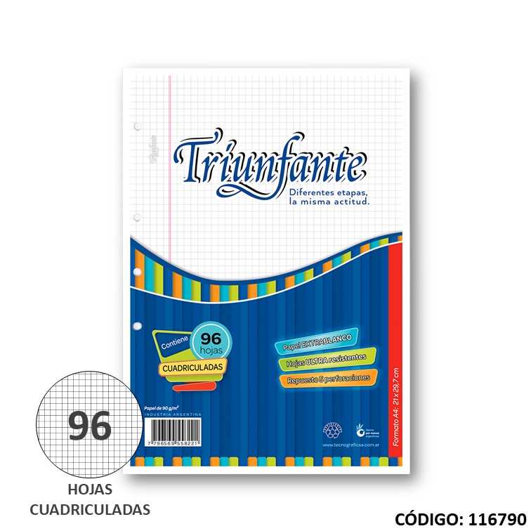 Repuesto a4 triunfante x96h