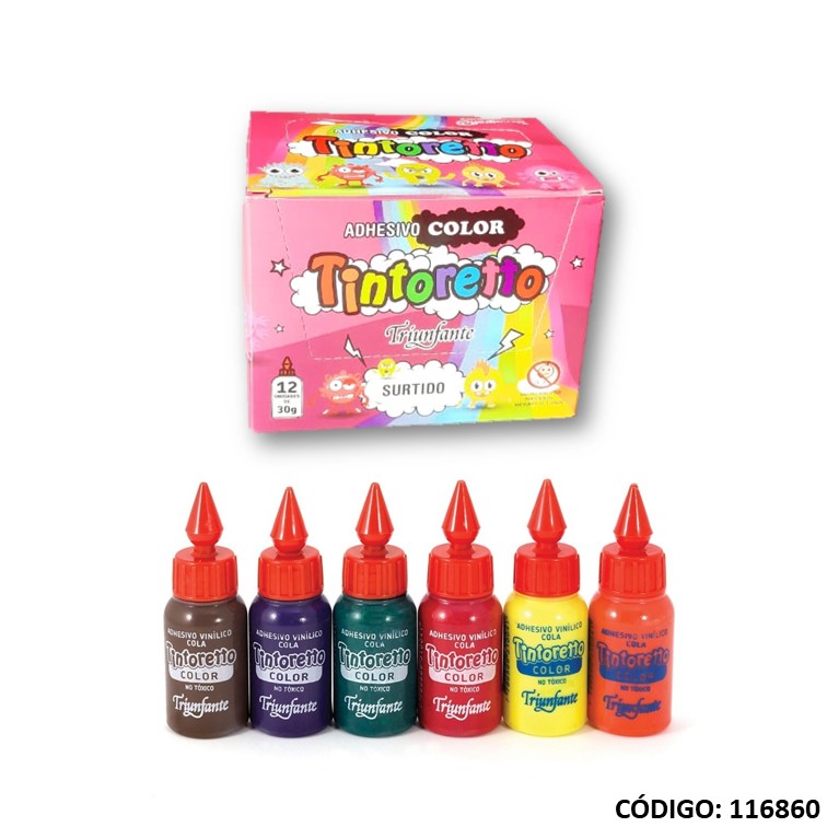 Adhesivo vinílico de colores tintoretto 30 g