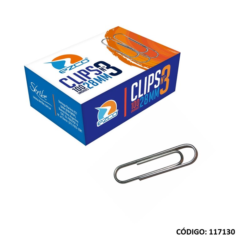 Broches clips n 3 ezco