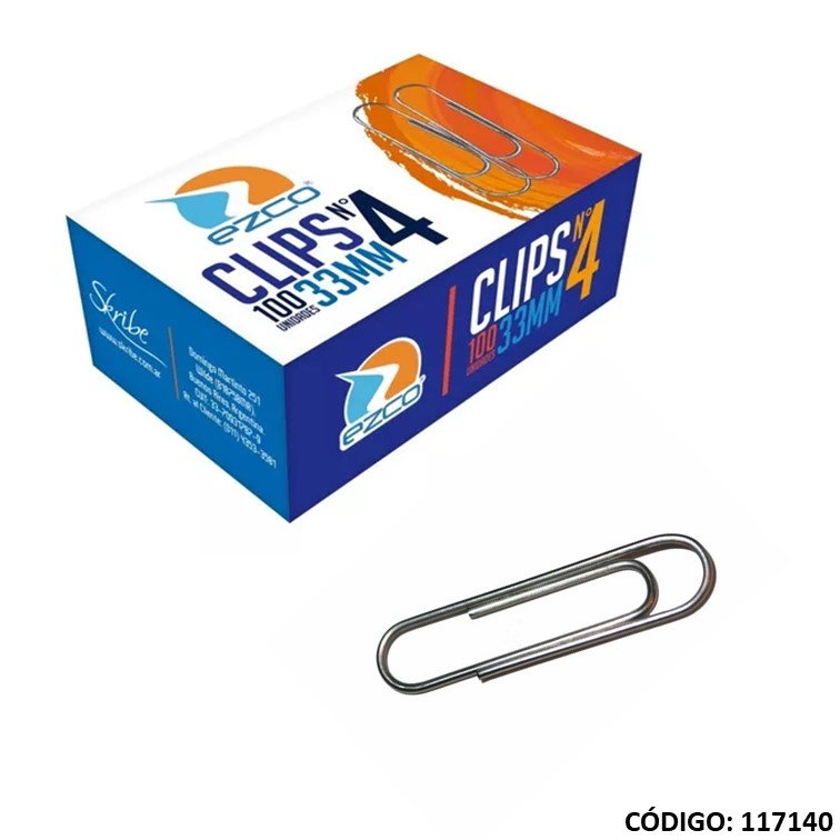 Broches clips n 4 ezco