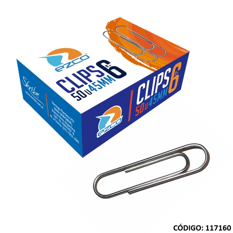 Broches clips n 6 ezco