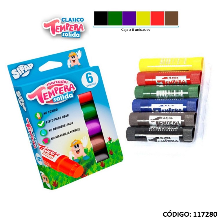 Tempera solida sifap clas. surtida