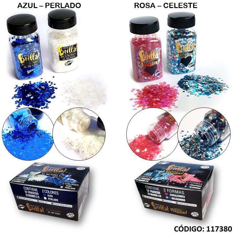 Artículo brillantina sifap pote 25 g