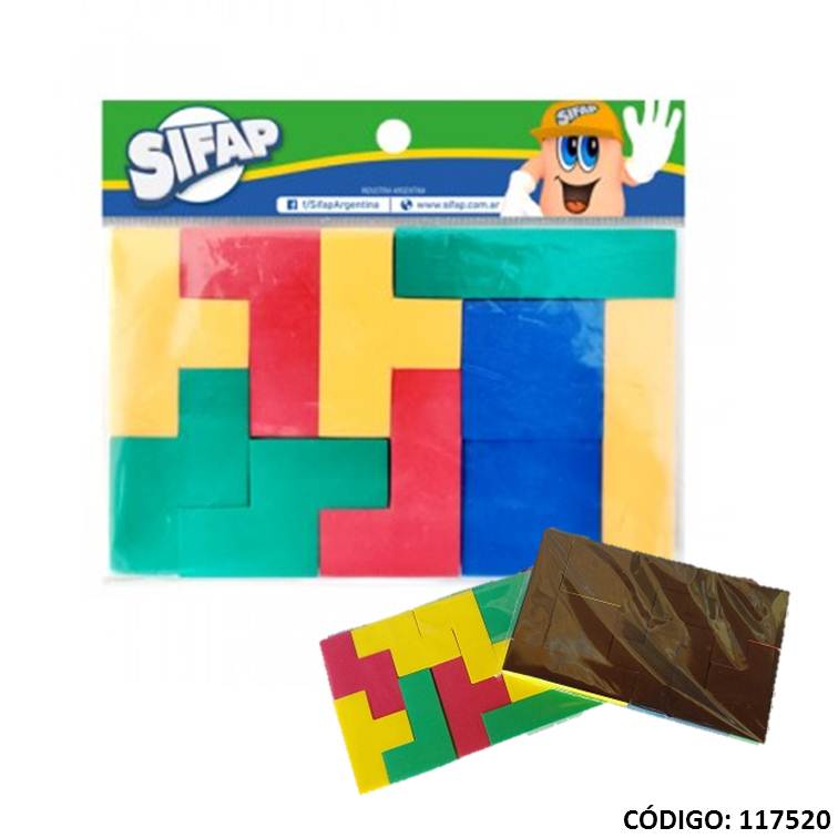 Didactico tetris magnetico sifap x10piezas