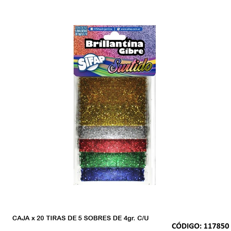 Brillantina sifap surtida