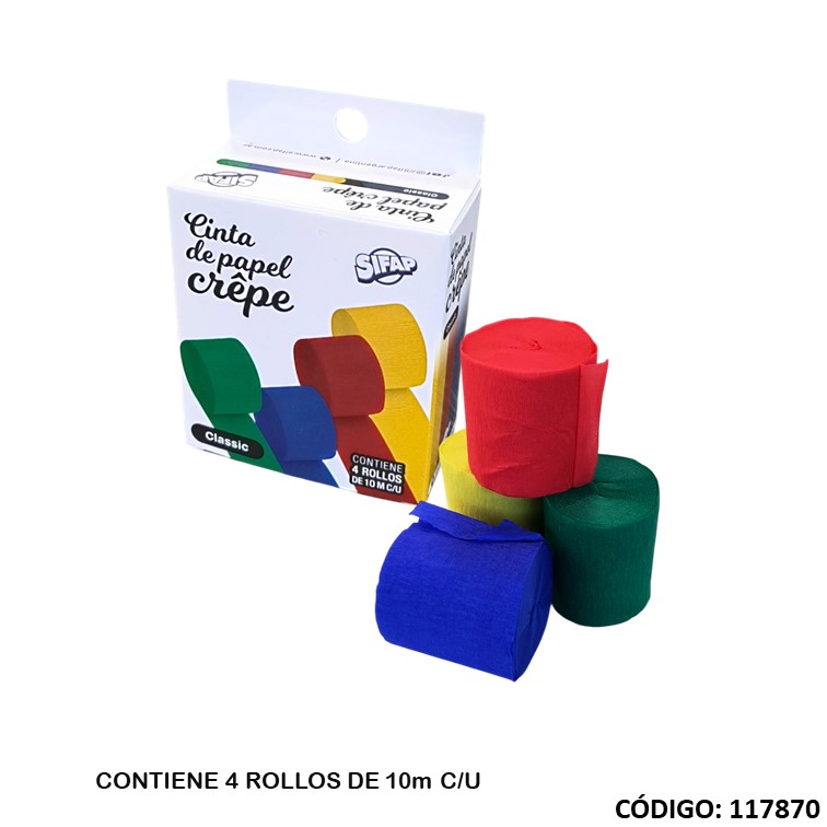 Artículo cinta papel crepe clasico 10m. 5300