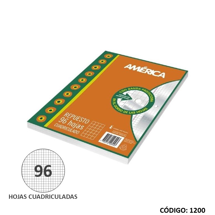 Repuesto n3 america c/banda x96h