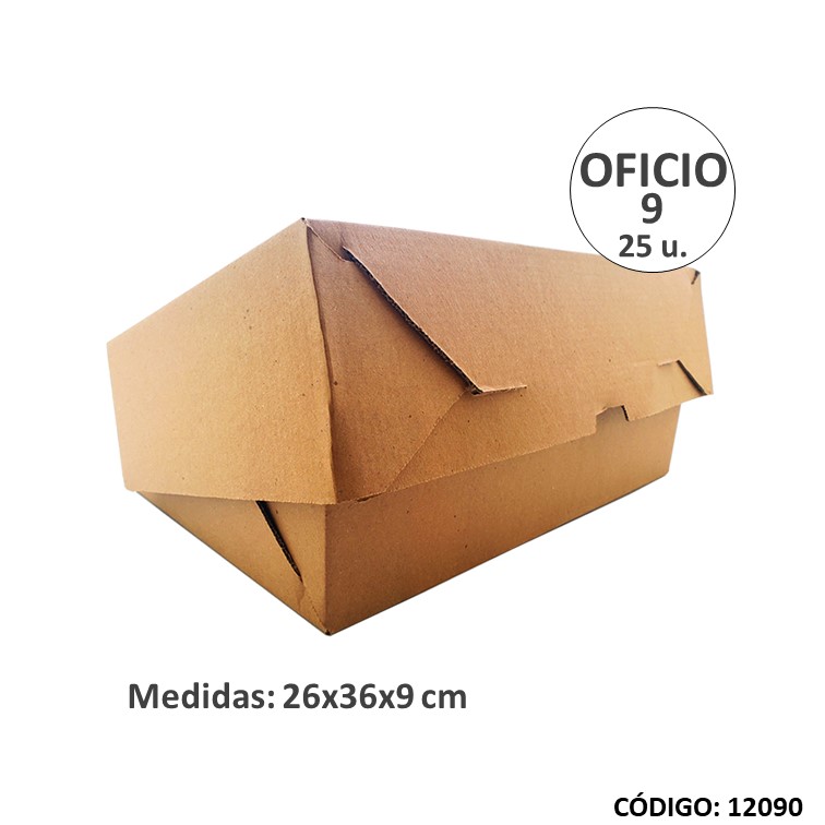 Caja arch. carton oficio 9cm