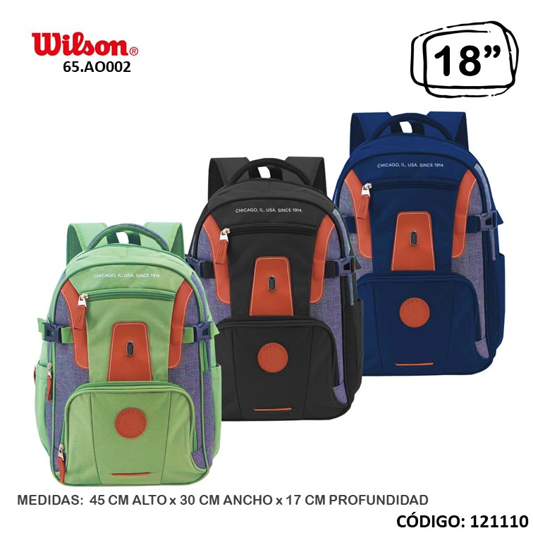 Mochila wilson 18"" open 65.ao002