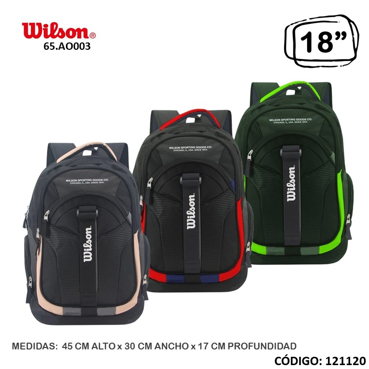 Mochila wilson 18"" open 65.ao003
