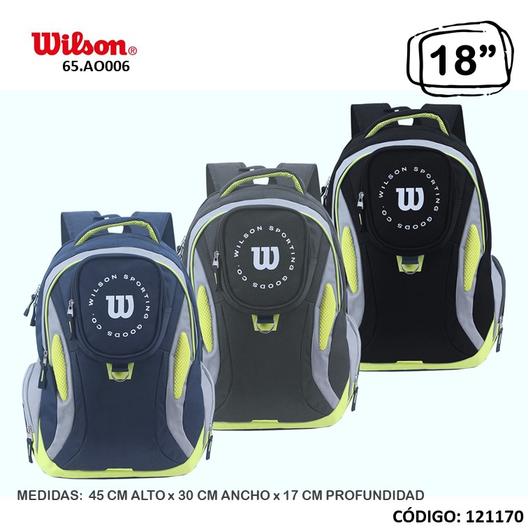 Mochila wilson 18"" open 65.ao006