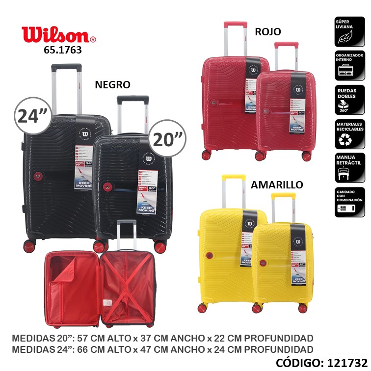 Set valija wilson 65
