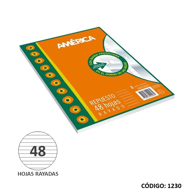 Repuesto n3 america c/banda x 48h