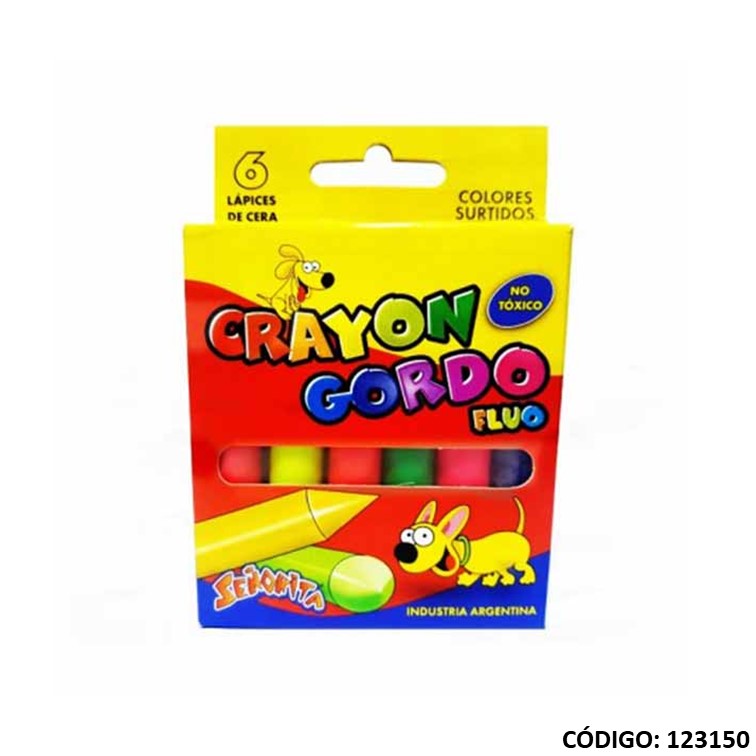 Lapiz/pasta sta gordo fluo