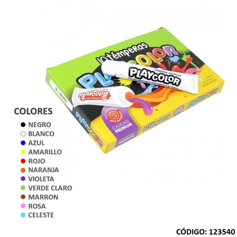 Tempera pomo 8cc. color