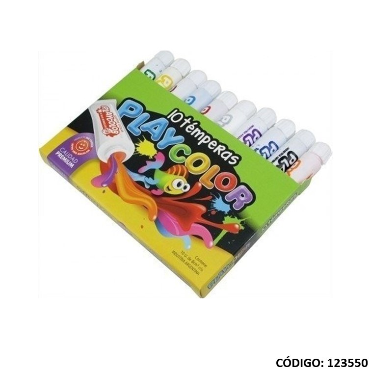 Tempera playcolor pomo 8cc. surtido