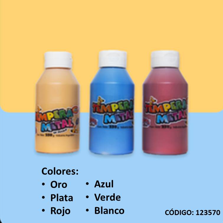 Tempera sta metal frasco c/pico x250 g