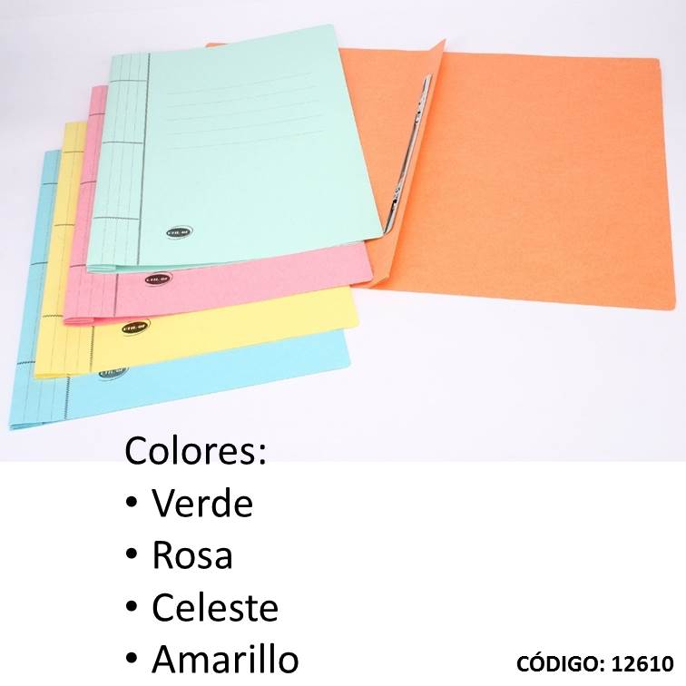 Carpeta cartul. veloz oficio f55 colores