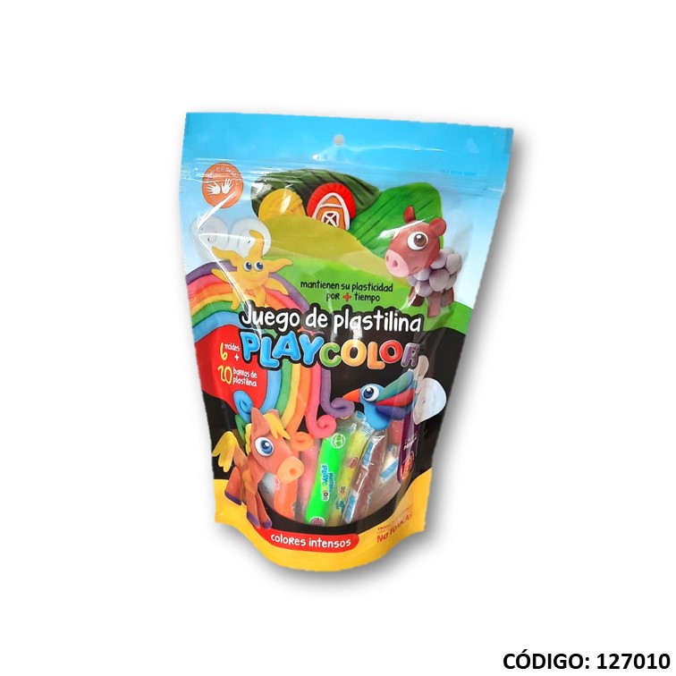 Plastilina playcolor + 6 moldes