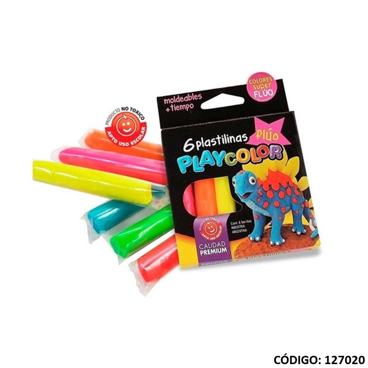 Plastilina playcolor fluo