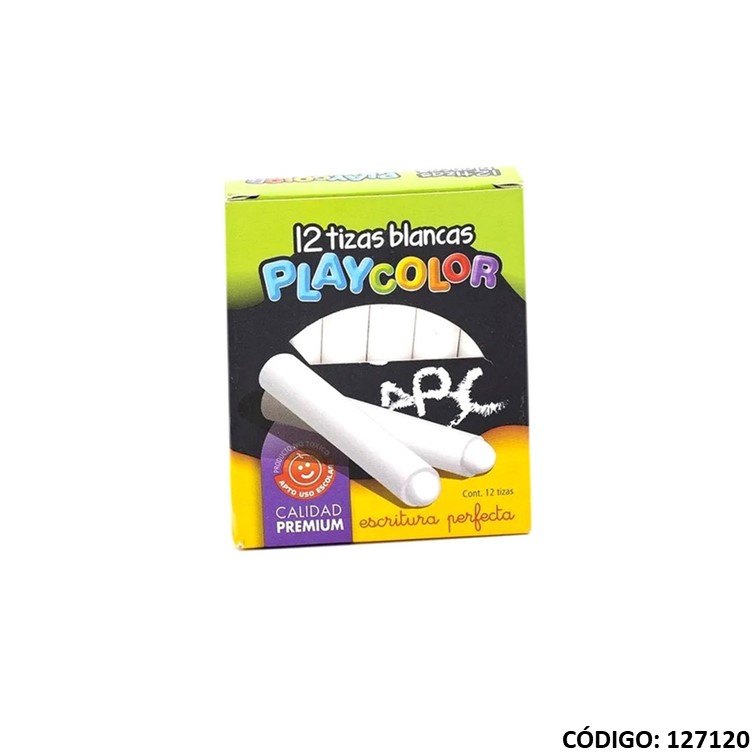 Tiza playcolor blanca