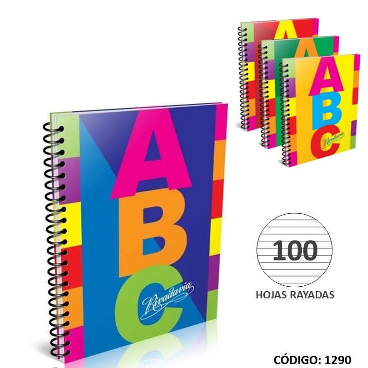 Cuaderno t/e abc 21x27 carton x100h