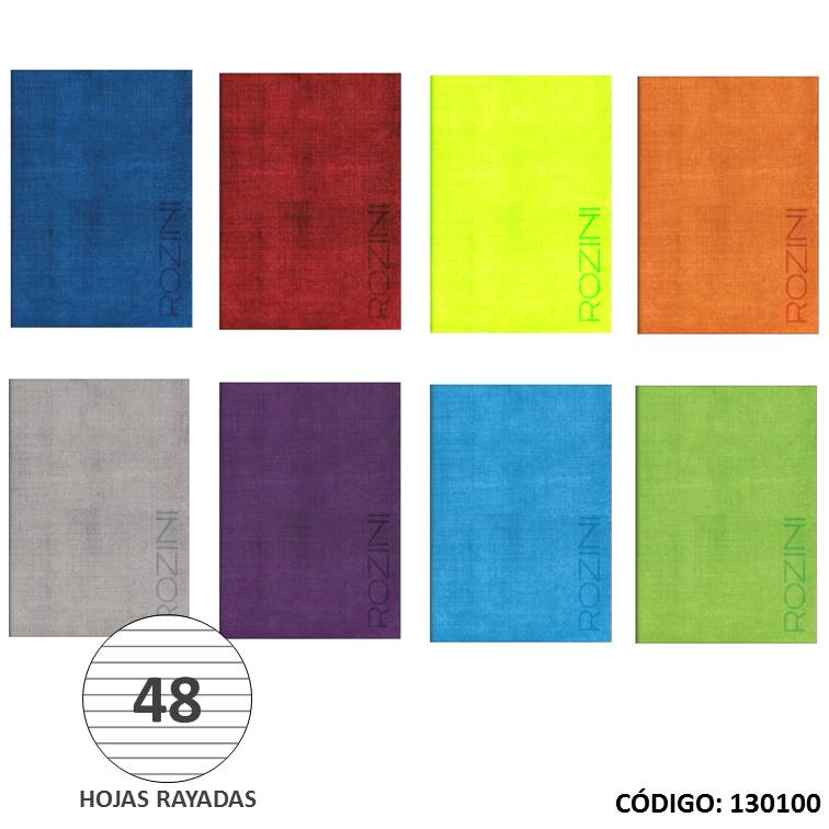 Cuaderno a4 t/b rozini abrochado verona x48h