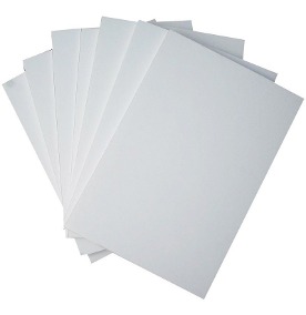 Carton passe-part. bco 70x100 2mm